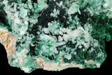 Fluorescent Cerussite Crystals on Malachite - Congo #148473-1